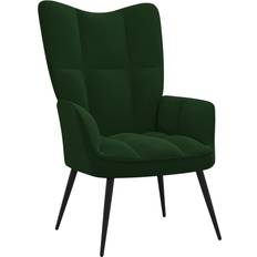 Recliner lænestole på tilbud vidaXL fløjl mørkegrøn Lænestol