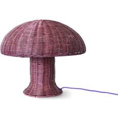 HKliving Lampe De Rattan Violet Table Lamp