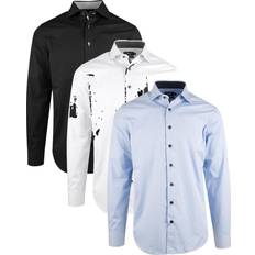 You Tøj You Vercelli slim fit businessskjorte, Sort
