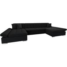 Trademax Sohvat Trademax Niesha Black Sofa 360cm 6 Seater