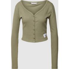 Calvin Klein Damen Cardigans Calvin Klein Jeans Strickjacke, Knopfleiste, V-Ausschnitt, für Damen, grün