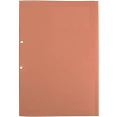 Hamelin Box of 100 Foolscap Manila Punched Folders Orange