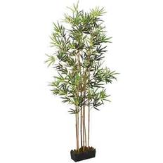 Bambou Plantes Artificielles vidaXL Bambou Artificiel 828 Feuilles Patio 150 cm Vert Plante Artificielle