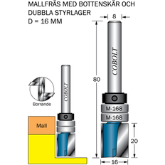 Cobolt Cobolt Mallfräs D=16 L=20 TL=80 S=8