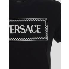 Versace T-shirts Versace Black Embroidered T-Shirt