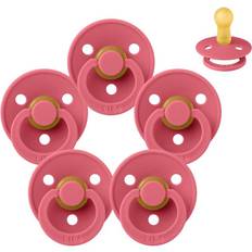 Barn- & Babytillbehör Bibs Rund Colour Napp Sampackning 5 st Stl 2 Coral