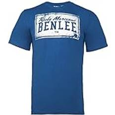 60 - Hombre Camisetas Benlee Boxlabel Manga Corta Azul - Blue/White