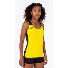 Gelb Tanktops Joma Débardeur Femme Record II Gelb-Schwarz