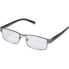 Foster Grant Glasses & Reading Glasses Foster Grant Leo Square Reading Glasses, Gunmetal/Transparent, mm 2.5