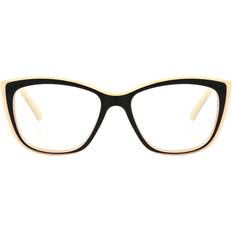 Glasses & Reading Glasses Square in Black by Foster Grant Gloria Multi Focus Blue 1.75 Black