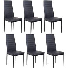 Kitchen Chairs Kosy Koala Padded Black Kitchen Chair 96cm 6pcs