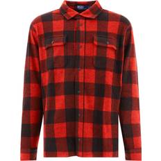Elastan/Lycra/Spandex - Unisex Skjortor Polo Ralph Lauren – Röd- och svartrutig overshirt flanell