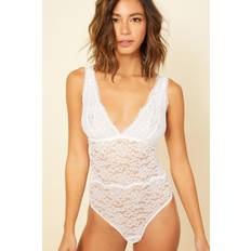 Wit Bodysuits Cosabella Bodysuit Lace Teddy - White Pret A Porter