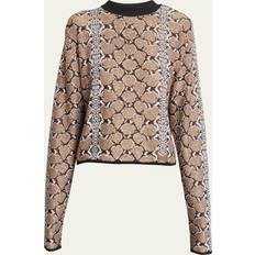 Polyamide Sweaters Balmain Python Knit Sweatshirt