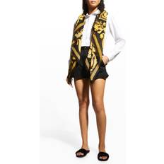 Versace Scarfs Versace Barocco-Print Cashmere-Blend Scarf