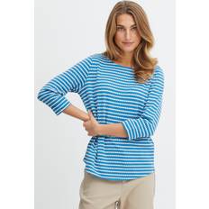 Fransa Bekleidung Fransa Shirt - Blau/Weiß