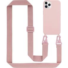 Cadorabo Pink Mobile Phone Chain for Apple iPhone 11 PRO TPU Silicone Case Cover