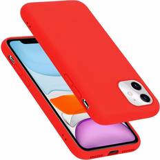 Cadorabo LIQUID ROT, Apple iPhone 11 6.1 Case for Apple iPhone 11 Cover Protection TPU Silicone Gel Red