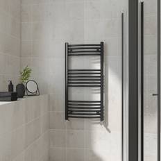 Heated Towel Rails WarmeHaus Curved, 1000x500mm Heated Black