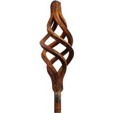 Steel Garden Decorations Garden Pride Small Pack of 3 Rusty Metal Spiral Garden Stake Small