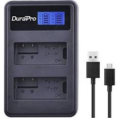 DuraPro LP-E8 LCD Dual USB LP-E8 Battery; Canon Rebel