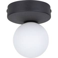 Edit Bianca Black Ceiling Flush Light 12cm