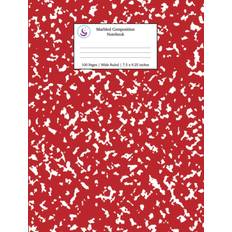 Office Supplies Young Dreamers Press Marbled Composition Notebook: Red Marble Ruled Paper Subject Book School Essentials