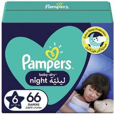 Pampers Baby-Dry Extra Sleep Protection Night Diapers, Size 6, For 14 kg Baby, Pack of 66's
