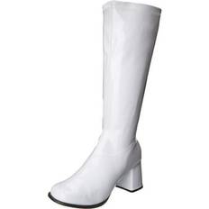 Ellie Shoes White Gogo Womens Costume Boots