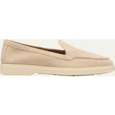 Santoni Femme Mocassins Santoni Women's Pink Suede Loafer - Pink