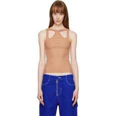 Tan Shift Loop Tank Top - Camel