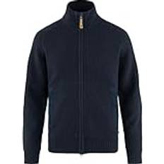 Fjällräven Herre Trøjer Fjällräven Herre Övik Zip Cardigan Knit Blå DARK NAVY/555 Medium