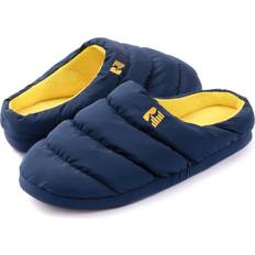 RockDove Men's Campground Memory Foam Down Slipper, 13-14 Men, Blue/Maize