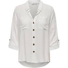 Weiß Hemden Only Damen Bluse 15281677 Snow White