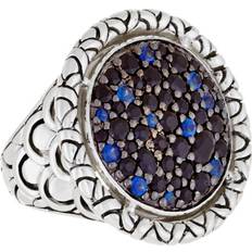 John Hardy Naga Silver Sapphire Ring