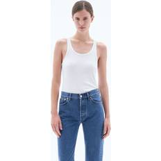 Filippa K Linnen Filippa K Fine Rib Tank - Vit