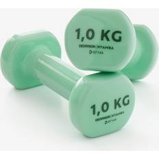 Domyos Fitness 1kg Dumbbells Twin-pack Emerald