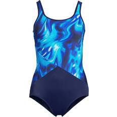 Lands' End Swimsuits Lands' End Women Plus DD-Cup Chlorine Resistant Scoop Neck Soft Cup Tugless One Piece Swimsuit Print