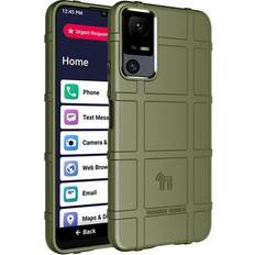 Mobile Phone Covers Nakedcellphone Special Ops Rugged Shield Case for Jitterbug Smart 4 Phone Olive Green