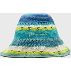 Ganni Dame Hatte Ganni Blue Striped Bucket Hat XS-S
