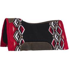 Black Pads Tough1 Pachanga Contour Wool Saddle Pad Red/Black