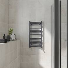 Heated Towel Rails WarmeHaus Straight, 800x400mm Heated Anthracite, Grey