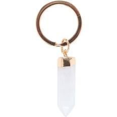 Wallets & Key Holders Something Different Semi Precious Quartz Keyring Clear