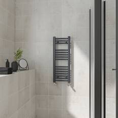 Heated Towel Rails WarmeHaus Curved, 800x300mm Heated Anthracite, Grey