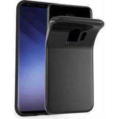 Handyzubehör Cadorabo TPU Ultra Slim AIR Cover Galaxy S9 Smartphone Hülle, Schwarz