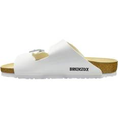 Stoff - Unisex Pantoffeln & Hausschuhe Birkenstock Arizona Birko-Flor - Weiß