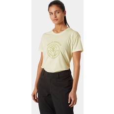 Helly Hansen Women's Skog Recycled Graphic Jersey Tshirt Beige Snow Beige