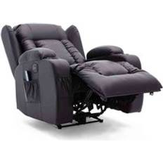 Leathers - Reclining Chairs Armchairs More4Homes Caesar Electric Massage Heated Armchair