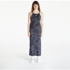 adidas Originals Leopard Luxe maxi dress in all over black leopard printXL