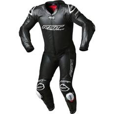 Motorradanzüge Rst V4.1 Evo Kangaroo Airbag 1-Teiler Motorrad Lederkombi, schwarz-weiss, Größe Herren